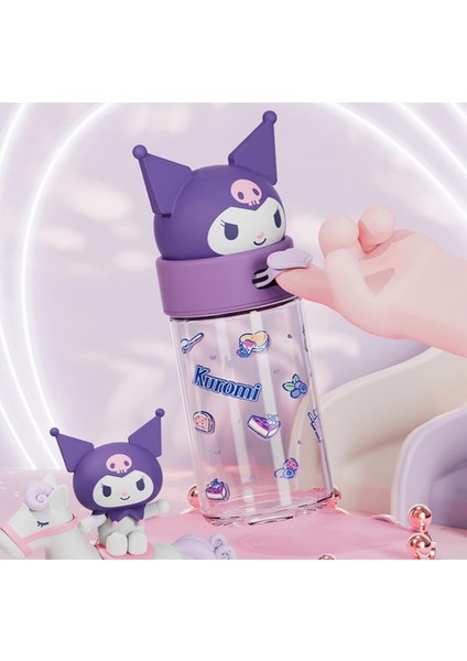 Çocuk Cam Matara Kuromi Figürlü M1058 fiyatları