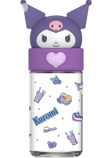 Çocuk Cam Matara Kuromi Figürlü M1058 fırsatları