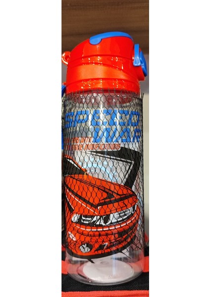 Araba Figürlü Plastik Matara 550 ml