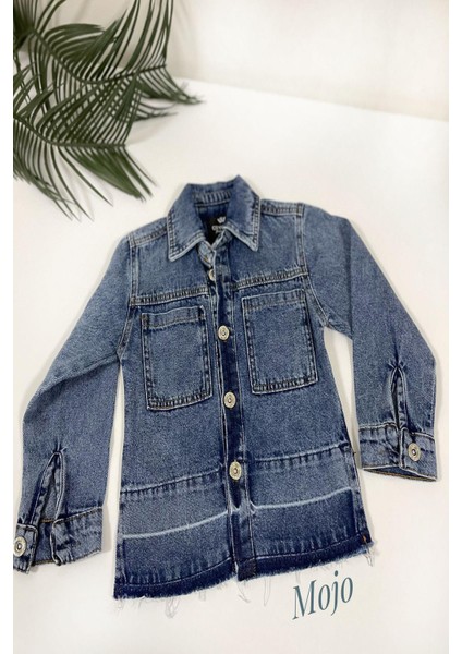 Mojo Kız Çocuk Yazlık Kot Ceket 2597 Kot Mavi modelleri