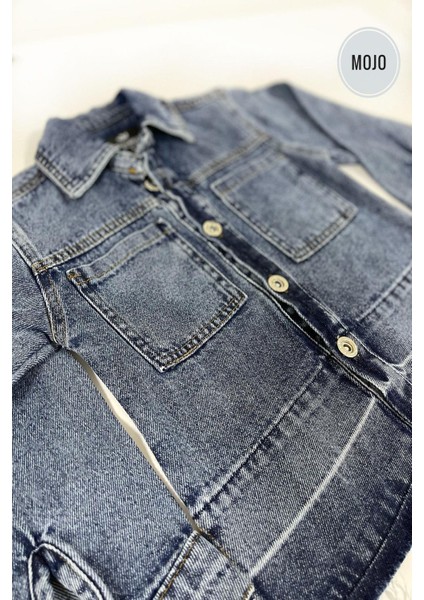 Mojo Kız Çocuk Yazlık Kot Ceket 2597 Kot Mavi fırsatları