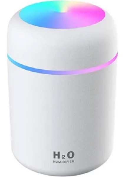 H2O Ally DQ-107 Mını Hava Nemlendırıcı LED Işıklı Renklı Dönen Night