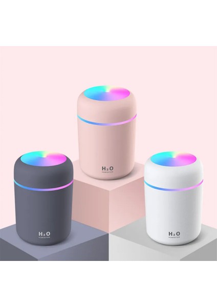 H2O Ally DQ-107 Mını Hava Nemlendırıcı LED Işıklı Renklı Dönen Night fiyatları