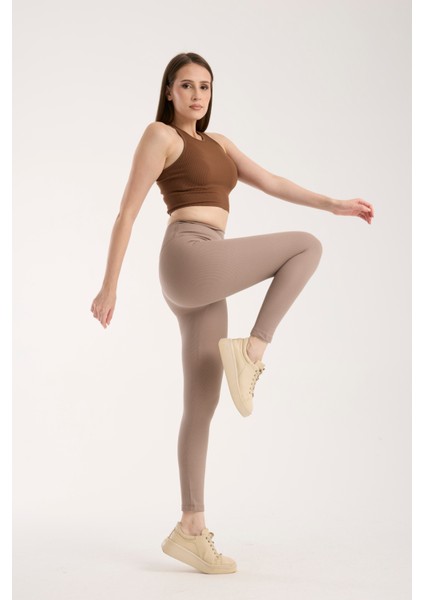 Fitilli Şardonlu Içi Polarlı Yüksek Bel Toparlayıcı Tayt fiyatları