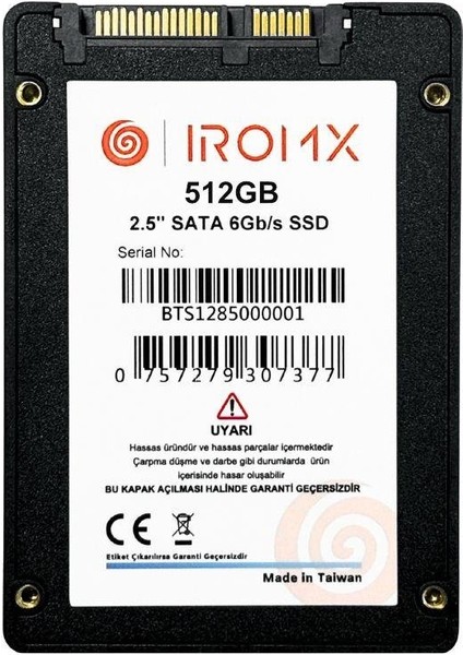 512GB 500/480MB/S 2.5" Sata 3.0 SSD IR512GS3 fiyatları