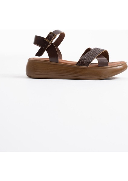 Orwell Acı Kahve Hakiki Deri Sandalet