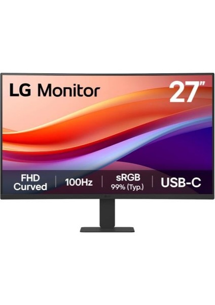 27 Lg 27U421A-B Fhd 5ms 100HZ HDMI Usb-C Curved
