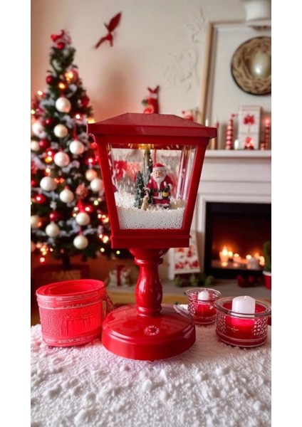 Işıklı Müzikli Noel Sokak Feneri Yılbaşı