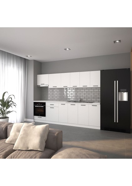 280 cm Eray Hazır Mutfak Dolabı (Tezgah Dahil)