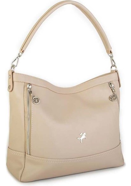 Kadın Omuz Çantası Iki Yanı Dik Fermuar