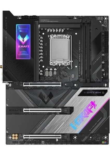 Ms-Icraft Z890 Vertex Wıfı7 Ddr5 Hdmı-Dp Typec Pcıe 5.0 1851P Atx fiyatları