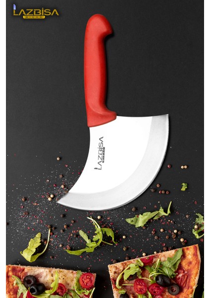 Silver Serisi Mutfak Bıçak Hilal Börek Bıçağı Pizza Pide Bıçağı Günlük Kullanım Hds-61