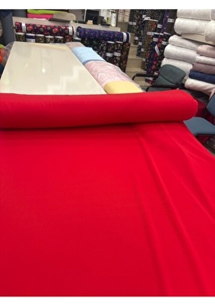 Kırmızı Likralı Esnek Interlok Jarse fiyatları