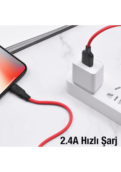 Hoco X21 Plus USB To iPhone Lightning Silikon Hızlı Şarj ve Data KABLOSU-(5775) - ?52?70E5-0G085 indirimleri