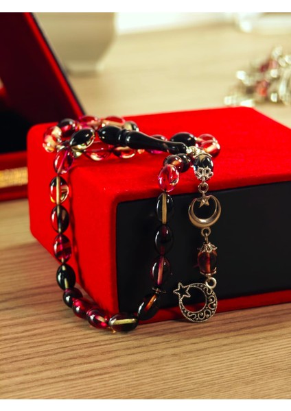 Ateş Kehribar Tesbih Sistem Püsgüllü Orjinal Ürün modelleri