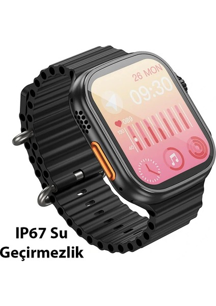 Hoco Y12 Ultra Watch Sesli Görüşme IP67 Su Geçirmez Sport Akıllı SAAT-(5775) - ?91?50E8-6G529 indirimleri
