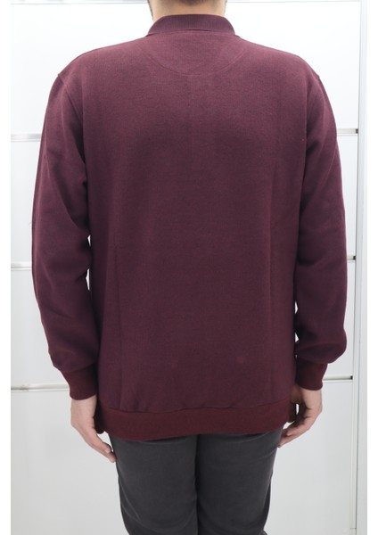 Fistan Store Erkek Düz Klasik Kesim Rahat Kalıp Polo Yaka Selanik Kumaşlı Kışlık Kazak modelleri