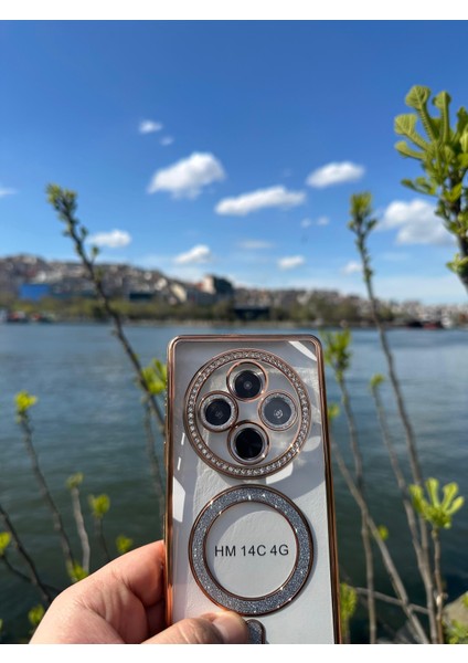 Xiaomi Redmi 14C 4g Şeffaf Taşlı Magsafe Özellikli Kılıf modelleri