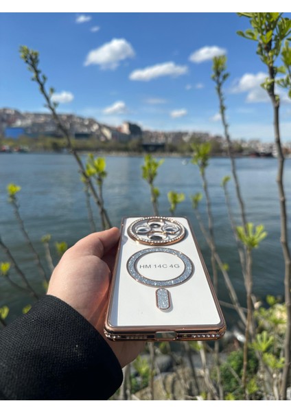 Xiaomi Redmi 14C 4g Şeffaf Taşlı Magsafe Özellikli Kılıf fırsatları