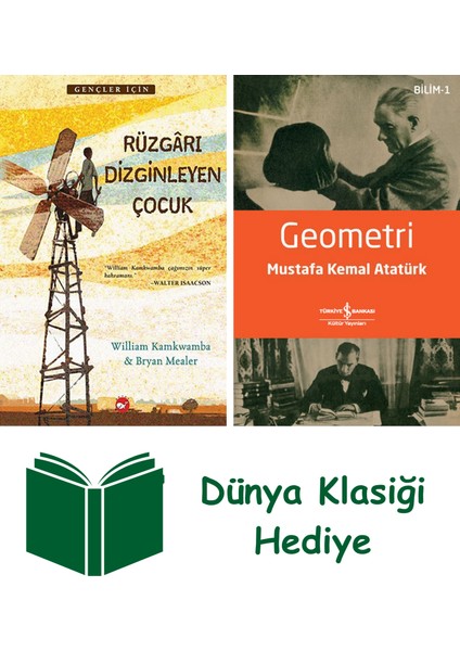 Rüzgarı Dizginleyen Çocuk + Geometri + Dünya Klasiği Hediye