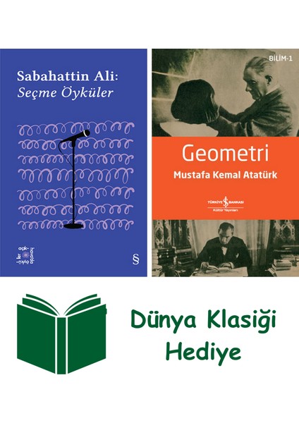 Everest Açıkhava 1 - Sabahattin Ali Seçme Öyküler + Geometri + Dünya Klasiği Hediye