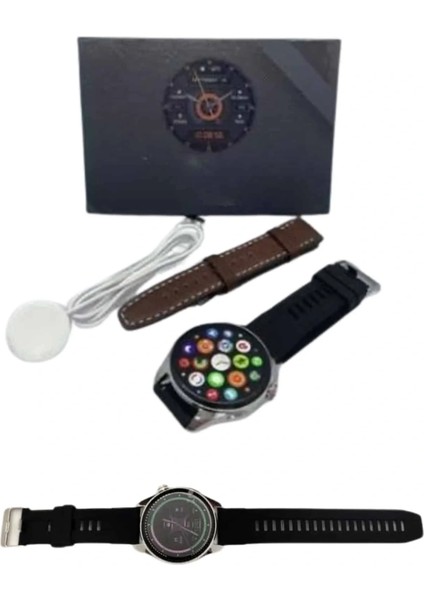 Akıllı Saat Yuvarlak Ekran Sesli Görüşme Özellikli Siyah Akıllı Unisex Kol Saati modelleri