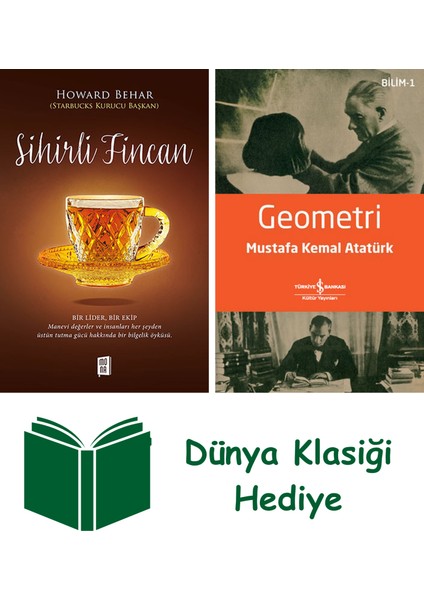 Sihirli Fincan + Geometri + Dünya Klasiği Hediye