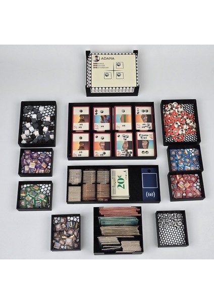 Masa Oyunu Aksesuarı- İnkılap Oyunu Uyumlu 3D Baskı Organizer/ Insert Düzenleyici +UqmoTag (OYUN DAHİL DEĞİLDİR.)