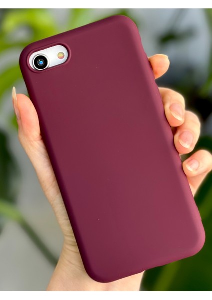 Iphone 7 - 8 - Se 2020 - Se 2022 Uyumlu Içi Kadife Esnek Silikon Leke Tutmaz Lansman Kılıf