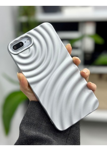 Iphone 7 Plus ve 8 Plus Uyumlu 3D Aurora Kabartma Mat Silikon Kılıf fiyatları