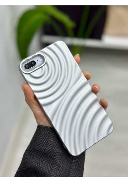 Iphone 7 Plus ve 8 Plus Uyumlu 3D Aurora Kabartma Mat Silikon Kılıf modelleri