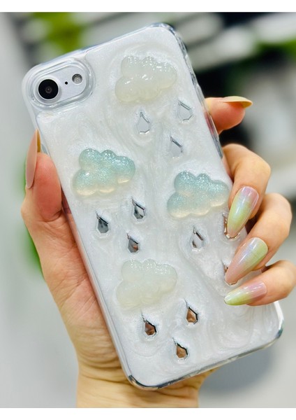 Iphone 7 - 8 - Se 2020 - Se 2022 Uyumlu Epoksi Bulut Oyuncak Tasarımlı Silikon Kılıf modelleri