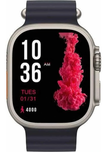 Ultra Akıllı Saat 49 mm Çift Kordonlu Arama Cevaplama Bluetooth Bağlantılı indirimleri