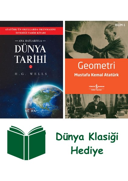 Ana Hatlarıyla Dünya Tarihi 2 + Geometri + Dünya Klasiği Hediye