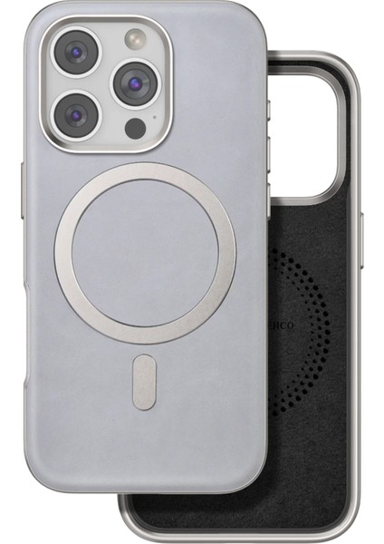 Techmrt Venco Iphone 16 Pro Puskas Magsafe Kapak - Titan Gri