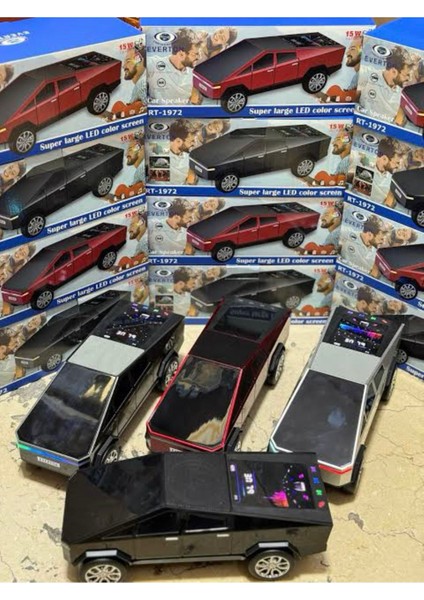 RT-1972 Tesla Model Retro Bluetooth Hoparlör – Araba Tasarımlı, Usb, Tf, Fm, Aux Destekli modelleri