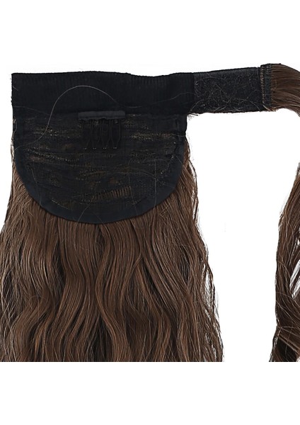 Bağlamalı Kabarık Dalgalı At Kuyruğu - Kumral indirimleri