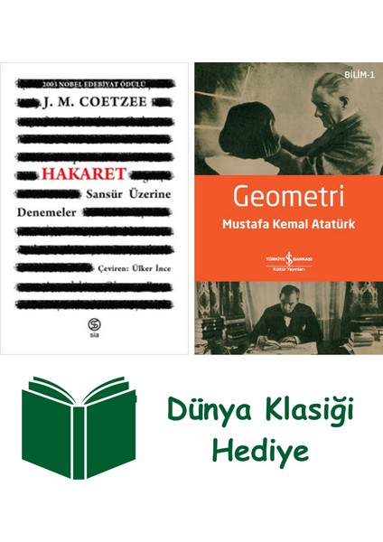 Hakaret - Sansür Üzerine Denemeler + Geometri + Dünya Klasiği Hediye