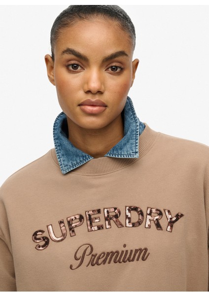 Kahve Kadın Sweatshırt W2012455A modelleri