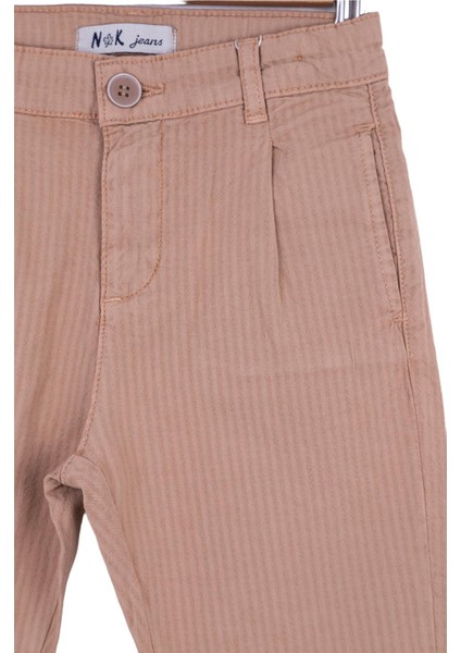 Erkek 4-8 Yaş Çocuk Dokuma Pantolon 64717 Camel