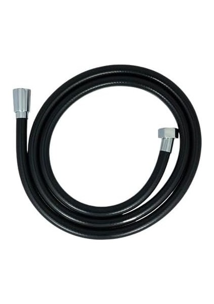 Modern Siyah Pvc Duş Hortumu, Esnek ve Patlamaya Dayanıklı - Paslanmaz Hortumu 5 Yıl Garanti