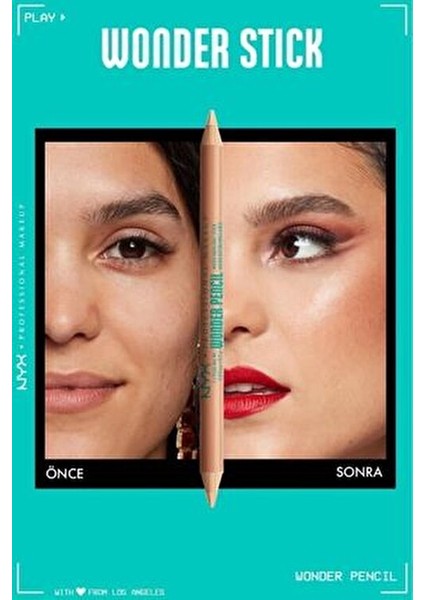 Wonder Pencil Çift Taraflı Aydınlatıcı & Kapatıcı Kalem - Medium Peach modelleri