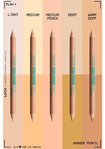 Wonder Pencil Çift Taraflı Aydınlatıcı & Kapatıcı Kalem - Medium Peach