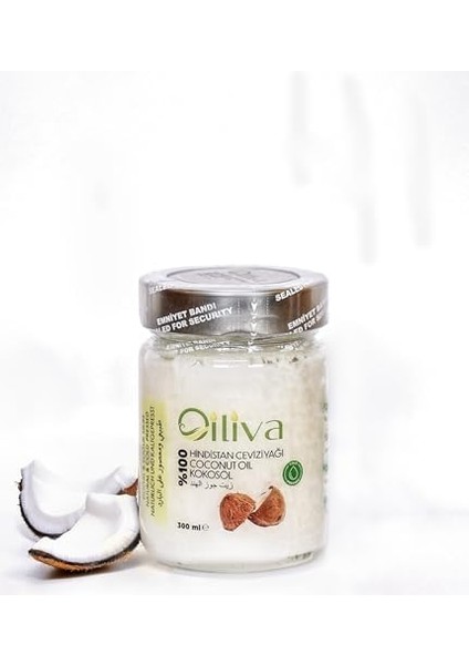 Oiliva Soğuk Sıkım Hindistan Cevizi Yağı 300ML |%100 Doğal & Saf | Katkısız | Cam Şişe fiyatları