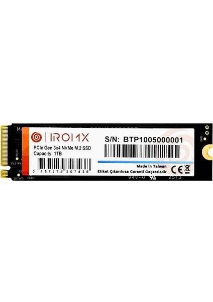 1tb 3000/3000MB/S M2 Pcıe Gen3 Nvme SSD IR1TBNVP3