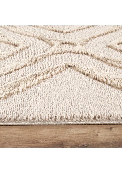 7/24 Plushy Doha Bej Salon Mutfak Halısı Yolluk modelleri