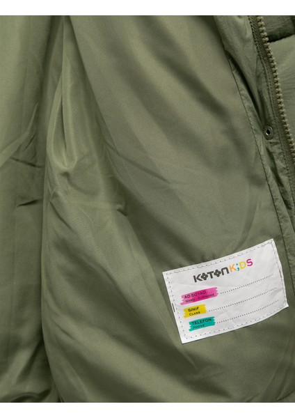 Uzun Kollu Cepli Kapitone Kapşonlu Uzun Şişme Mont fırsatları