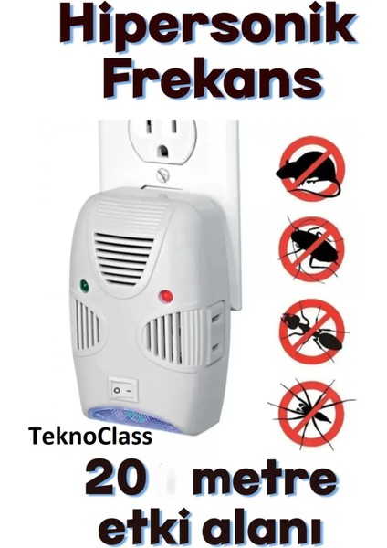 Elektronik Ultrasonik Fare ve Haşere Kovucu Hipe Yılan Sıçan Fare Haşere Kovucu