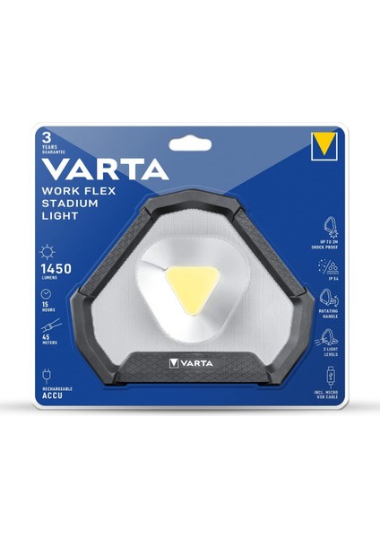 18647 Stadyum Işığı Cob LED Şarjlı