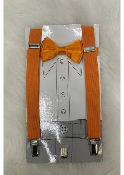 Erkek Çocuk Papyon Askı Takım 01101 Turuncu fırsatları